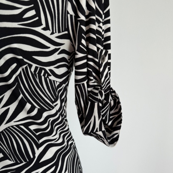 Laundry - Black and White Zebra Slip On Dress - Picture 8 of 14
